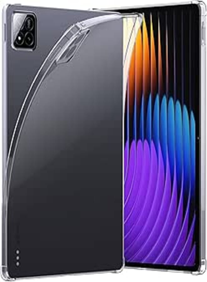 Clear Case Compatible with Xiaomi Mi Pad 7/7 Pro 11.2" 2024 Cover,Advanced Airbag Drop Protection, Soft Flexible Silicone TPU Shockproof Anti-Scratch, Slim-Fit for Xiaomi Mi Pad 7/7 Pro